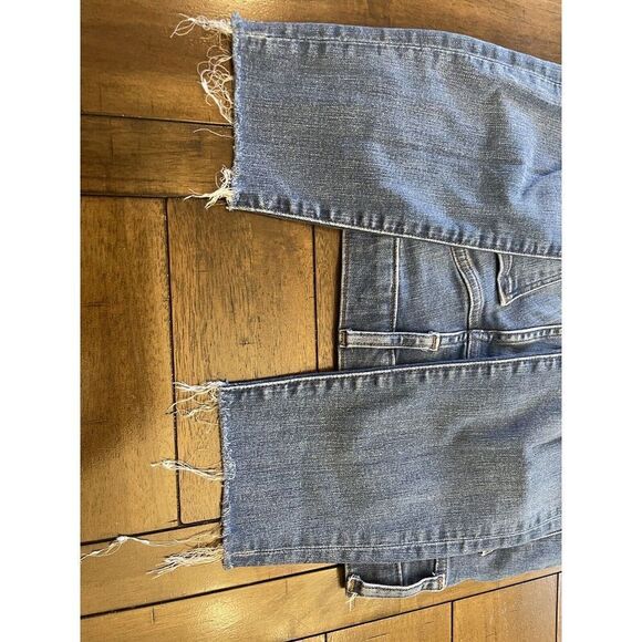 Madewell 9" Mid-Rise Skinny Jeans Size 28 Distressed Raw Hem - Picture 8 of 13